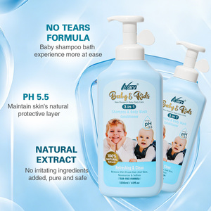 Gel <span class=keywords><strong>Douche</strong></span>, Shampoing et Après-Shampoing 3-en-1 Bio Nary pour Bébé – Sans Larmes, Nettoyage Doux Cheveux et Peau, Extraits Naturels, Approuvé par les Mamans - Product Image 3