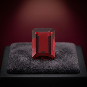 10X12mm พลอยเทียมเทียมธรรมชาติทรงแปดเหลี่ยม/พลอยเทียมสีแดงแซมเบีย - Product Image 2
