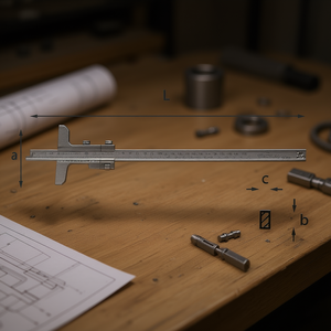 Calibrador Vernier de Acero de Precisión 0-150mm con Escala Métrica para Medición de Ingeniería - Product Image 3