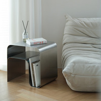 Table console irrégulière moderne et créative, meuble de salon, étagère de rangement, porte-revues, TONY FURNITURE, garantie 1 an