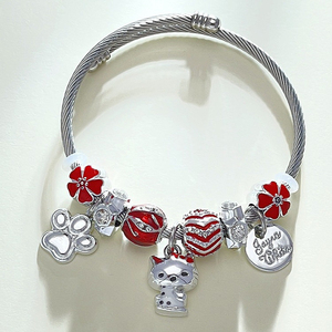 Braccialetti Regolabili in Acciaio Inossidabile con Charm Cartoon Kawaii, Gioielli Personalizzati per Ragazze - Product Image 3