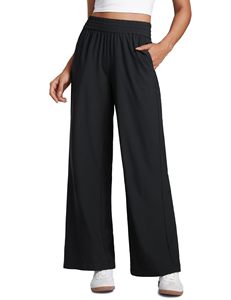 <span class=keywords><strong>Pantaloni</strong></span> Larghi in <span class=keywords><strong>Velluto</strong></span> <span class=keywords><strong>a</strong></span> <span class=keywords><strong>Coste</strong></span> da <span class=keywords><strong>Donna</strong></span> <span class=keywords><strong>a</strong></span> Vita Alta, Eleganti, in Fibra di Poliestere, Stile Palazzo con Tasche - Product Image 2