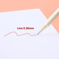 Stylo à Contour Ultra-fin Guangna 6500, Pointe en Fibre de 0,38 mm, Stylo à Aquarelle en Plastique, Ensemble de 10 Couleurs