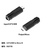 Adaptateur de connecteur d'alimentation cc 5.5*2.1mm femelle vers usb micro ,mini, mâle, type c pour ordinateur portable
