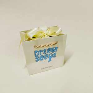 Emballages de bijoux personnalisés, sacs cadeaux de mariage, emballages de boutiques de détail, sacs cadeaux avec poignées en ruban - Product Image 6