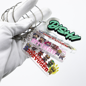 Wholesale Custom Shape UV Printed Thick Plastic <b>Acrylic</b> <b>Block</b> Display Clear <b>Acrylic</b> <b>Block</b> Clear <b>Acrylic</b> Brick with Keyring - Product Image 4