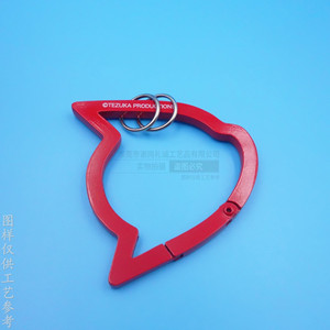 Tezuka Productions <b>Anime</b> Character <b>Keychain</b> Zinc Alloy Red Custom Shape Carabiner For Gifts - Product Image 1