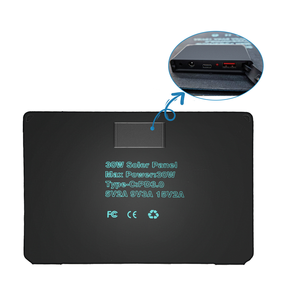 ข้อเสนอพิเศษ 60W 18V USB+Type-C Output สีดำ กระเป๋าพับได้สำหรับชาร์จพลังงานแสงอาทิตย์ แผงโซลาร์เซลล์พกพาสำหรับใช้งานกลางแจ้ง ชาร์จโทรศัพท์มือถือฟรี S - Product Image 4