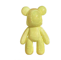 Kit de peinture fluide pour ours en briques, figurines d'ours en fluide blanc, jouets de sculpture d'ours en briques, vente en gros, bricolage