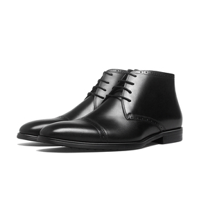 Nuovo stile di fornitura di fabbrica da uomo marrone <span class=keywords><strong>scarpe</strong></span> Brogue <span class=keywords><strong>scarpe</strong></span> da uomo <span class=keywords><strong>in</strong></span> vera <span class=keywords><strong>pelle</strong></span> Casual stivaletti - Product Image 1