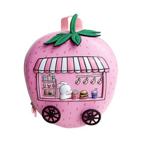 Nouveau Sac à Dos Scolaire Printemps 2026 pour Maternelle, Motif Fraise, pour Garçons et Filles