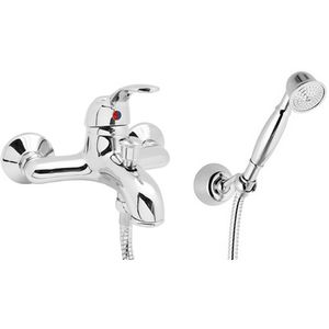 "Polished Copper Thermostatic Shower Set with Soft & Massage Spray Patterns <b>Chrome</b> Finish" - Product Image 1