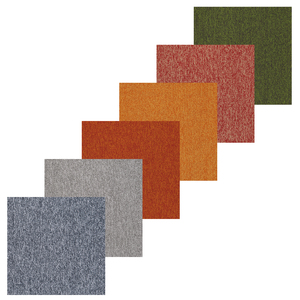 Durevole 50x50 Hotel moquette e piastrelle per tappeti insonorizzati Loop moquette per ufficio commerciale stile moderno in poliestere piastrelle moquette - Product Image 3