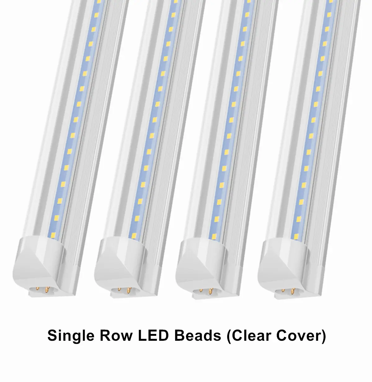 JESLED Lámpara LED en Forma de V Aluminio 12W-90W 2ft 3ft 4ft 5ft 6ft 8ft T8 Lámpara de Tubo Integrado 8ft Luces LED Conectables