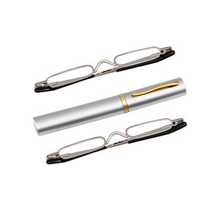 Fábrica de fabricación directamente Lectores compactos coloridos negros Tubo de aluminio Estuche rígido Gafas de lectura