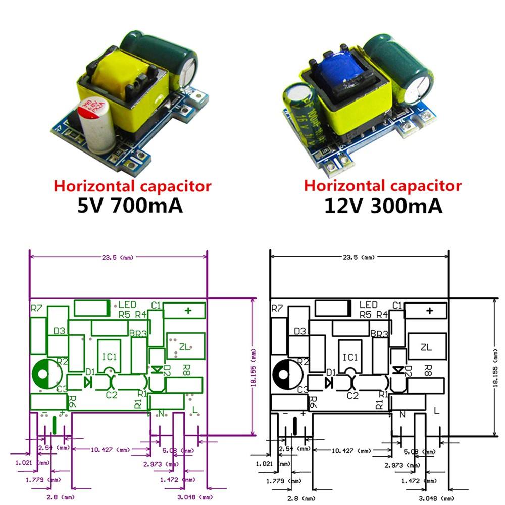 Modulo Alimentazione Auto Convertitore CC Step Down 24V A 12V 5A - Modulo Alimentazione Per Auto LED Modulo Regolatore Tensione Impermeabile Auto LED