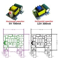 Convertisseur Buck de précision AC-DC 5V 700mA 12V 450mA 12V 300mA 3.5W, transformateur abaisseur de tension AC 220V vers 5V DC, module d'alimentation