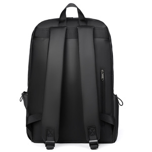 Men's <b>Backpack</b> <b>Large</b> Capacity 15.6 Inches Laptop Bag For Teenagers Leisure Travel Gray Solid Color - Product Image 2