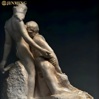 Sculptures de figurines en marbre blanc et granit, modernes, pour l'aménagement paysager extérieur, les jardins, les temples et les villas.