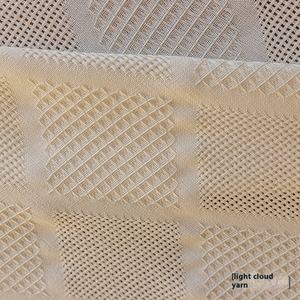 <span class=keywords><strong>Cortinas</strong></span> de gasa crema francesa <span class=keywords><strong>para</strong></span> balcón, <span class=keywords><strong>ventanas</strong></span> de Bahía, transmisión de luz, patrón plisado de arena semisombreado opaco - Product Image 3