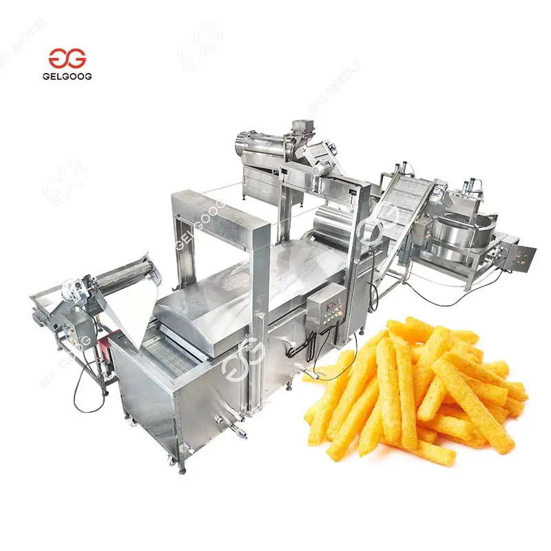 स्वत: मीठा रोल मीटबॉल फ्राइंग समोसा बनाने की मशीन कीमत Extruded नाश्ता उत्पादन लाइन