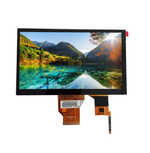 Customized 7 Inch 800X480 RGB Interface Industrial TFT LCD Display Capacitive Touch Screen with 5 Touch Points