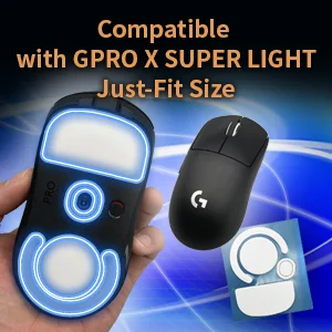 แผ่นรองเมาส์กันลื่นแบบกระจกสำหรับเมาส์ Logitech G304 G305 ขอบโค้งมน ขายส่งจากโรงงาน - Product Image 3
