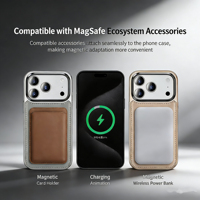 Étui de téléphone en cuir avec anneau magnétique texturé de luxe Laudtec pour iPhone 17, vente en gros OEM/ODM/personnalisé