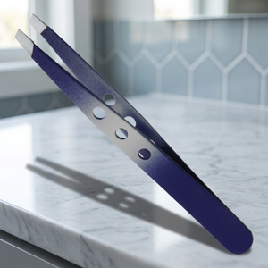 Pinzas para Cejas de Acero Inoxidable con Punta Puntiaguda, Diseño Duradero, Estilo Moderno, Color Azul - Product Image 2