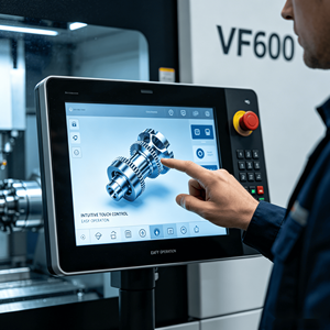 Machine de fraisage verticale CNC à 3 axes VF600 rigide haute vitesse pour la fabrication de quincaillerie en cuivre et en laiton - Product Image 4