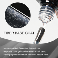 Base Coat en Fibre de Soie ICE NOVA pour Réparer les Ongles Abîmés, Renforcer, Prolonger la Durabilité, Gel en Fibre de Verre Haute Résistance, Anti-Jaunissement des Ongles Abîmés