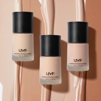 Fond de Teint Liquide Mat Couvrant et Imperméable 9 Couleurs, Contrôle du Sébum, Éclaircissant et Blanchissant, Créez Votre Marque Privée