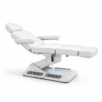 Lit de spa électrique pliable en or de luxe mobilier de salon de beauté table de massage pour chambre d'hôtel et salle de sport