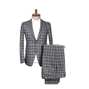 Vestito Tweed tre pezzi <span class=keywords><strong>abiti</strong></span> <span class=keywords><strong>eleganti</strong></span> <span class=keywords><strong>abiti</strong></span> formali a scacchi <span class=keywords><strong>abiti</strong></span> da <span class=keywords><strong>uomo</strong></span> più bassi - Product Image 1