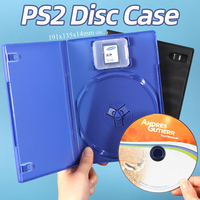 Boîtier de remplacement pour jeux vidéo SUNSHING 14 mm transparent, support simple ou double disque, logo personnalisé, couleur bleue, pour emballage de jeux