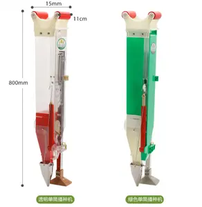 Máquina de siembra de maíz Manual, práctica, portátil, con fertilizante