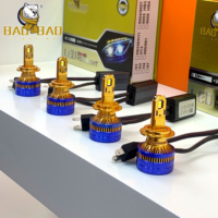 Puissant plus lumineux 500w 400w 100000lm lumen 9007 voiture led phare lentille ampoule pour bmw e46 x6 f10 ford focus st 2016 camry 2010