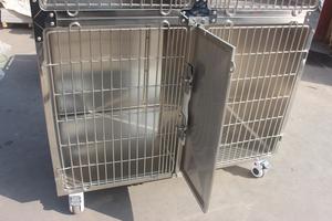 MT tıbbi paslanmaz çelik köpek kulübesi kafesleri kedi tavşan kafesi Metal <span class=keywords><strong>diy</strong></span> veteriner hastane için pet köpek kafesi - Product Image 3