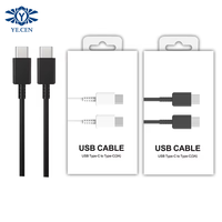 Kabel Data Pengisian Daya Super Cepat 25W PD USB-C ke Type C 3A untuk Samsung S22 S23 untuk Kabel Pengisian Daya Cepat Samsung Type C