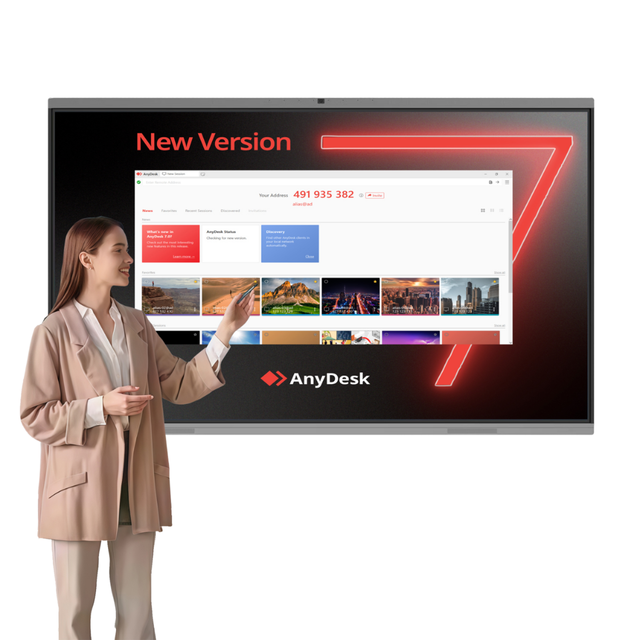55inch 4K Interactive Whiteboard LCD Touch Screen with WiFi for Classroom & Office Use Android OS 8/16GB RAM
