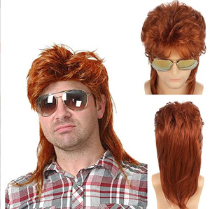 <span class=keywords><strong>Perruque</strong></span> frisée pour hommes, style punk rock et heavy metal, pour fêtes à thème <span class=keywords><strong>carnaval</strong></span> et perruques, fabricant chinois - Product Image 1