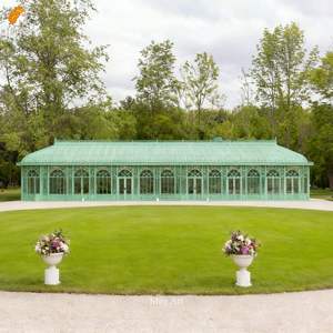 MILY Grandes Casas de Campo Francesas para Bodas, Gazebo de Hierro Forjado para Exteriores, Elegantes Invernaderos y Orangerías - Product Image 6