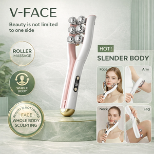 Rodillo Masajeador Facial en V de 12 Ruedas para Eliminar la Papada y Antiarrugas - Product Image 1