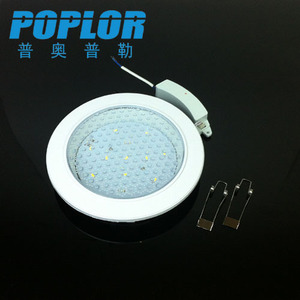 ไฟแผง LED ป๊อปลอร์ 6W ทรงกลม กันน้ำ สำหรับห้องครัว ห้องน้ำ ตัวเรือนพลาสติก ดีไซน์ทันสมัย - Product Image 1