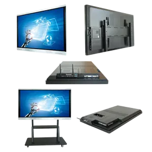 65 75 Inch Vergaderzaal All In One Touch Interactieve Platte Whiteboard Lcd Panel Displays Smart Multi Touch Screen Monitor board