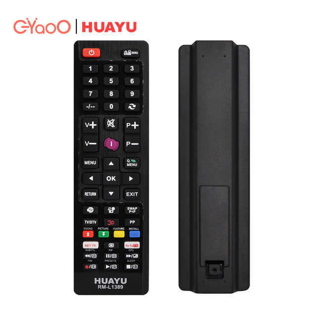 HUAYU EYAOO RM-L1389 MINI TV REMOTE BRAND TV Universal Replacement Remote Control for SMART LCD LED TV