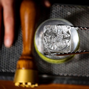 Sello de hielo personalizado con logotipo empresarial, sello de hielo de latón personalizado, plantilla para hielo de whisky para bar - Product Image 5