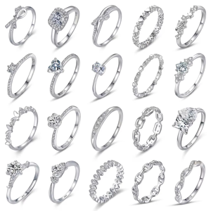 Anillos de Plata de <span class=keywords><strong>Ley</strong></span> 925 Profesionales al por Mayor para Vendedores en Línea, Joyería Directa de Fábrica, Anillos de Plata - Product Image 2