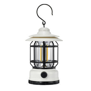 Lanterna da Campeggio per Uso Esterno, Ideale per Bancarelle di Mercato Notturno e Tende, con Batteria a Lunga Durata e Design Retrò - Product Image 1