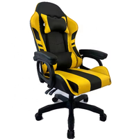 Chaise de jeu de course en cuir PU inclinable pour ordinateur ergonomique Scorpion noir et blanc de haute qualité avec repose-pieds